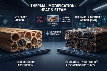 Thermally Modified Acacia vs. Chemical Treatment: The Definitive Sourcing Guide for Eco-Luxury Bathroom Accessories